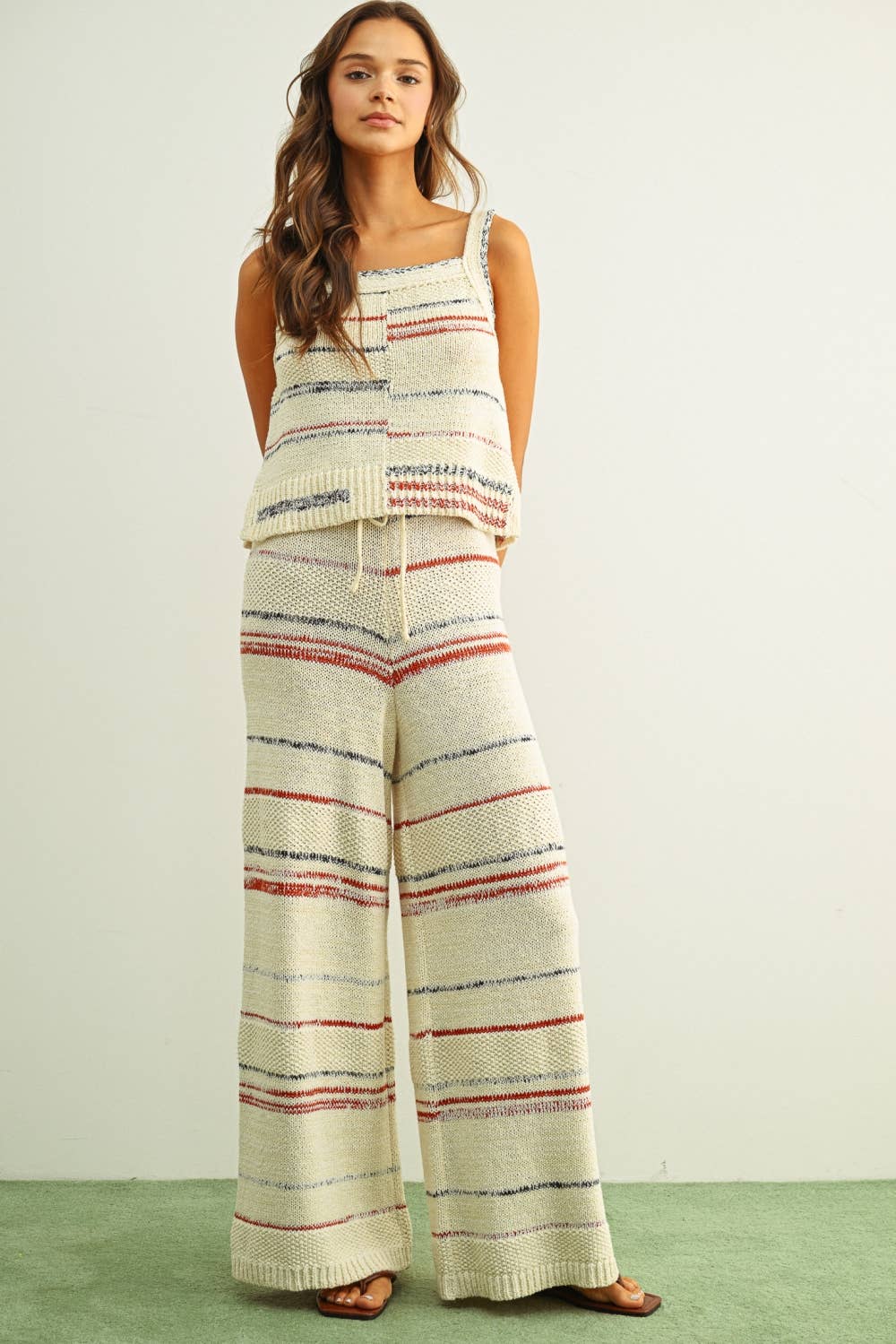 Multi Color Stripe Knit Top