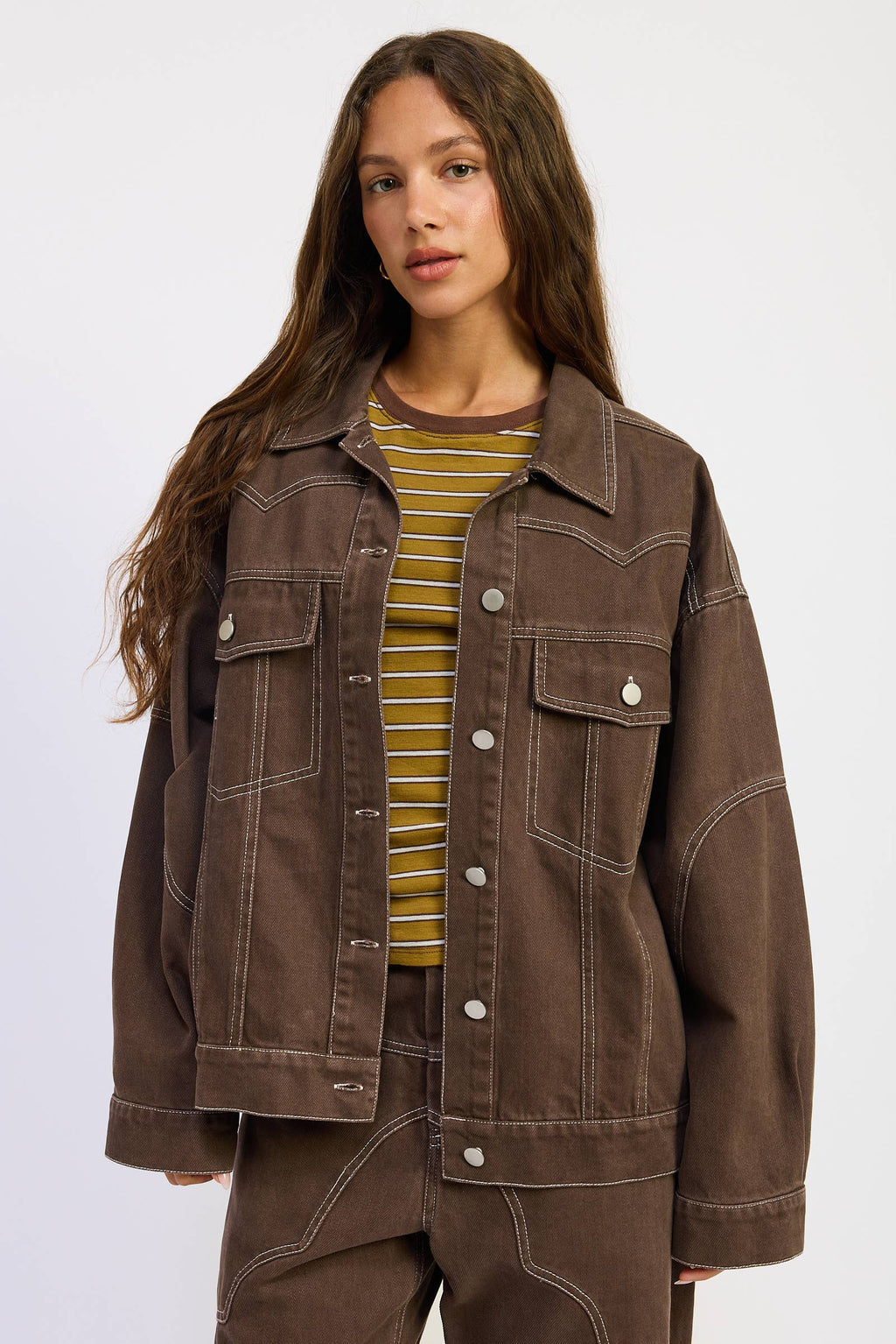 Oversized Western Detail Jacket