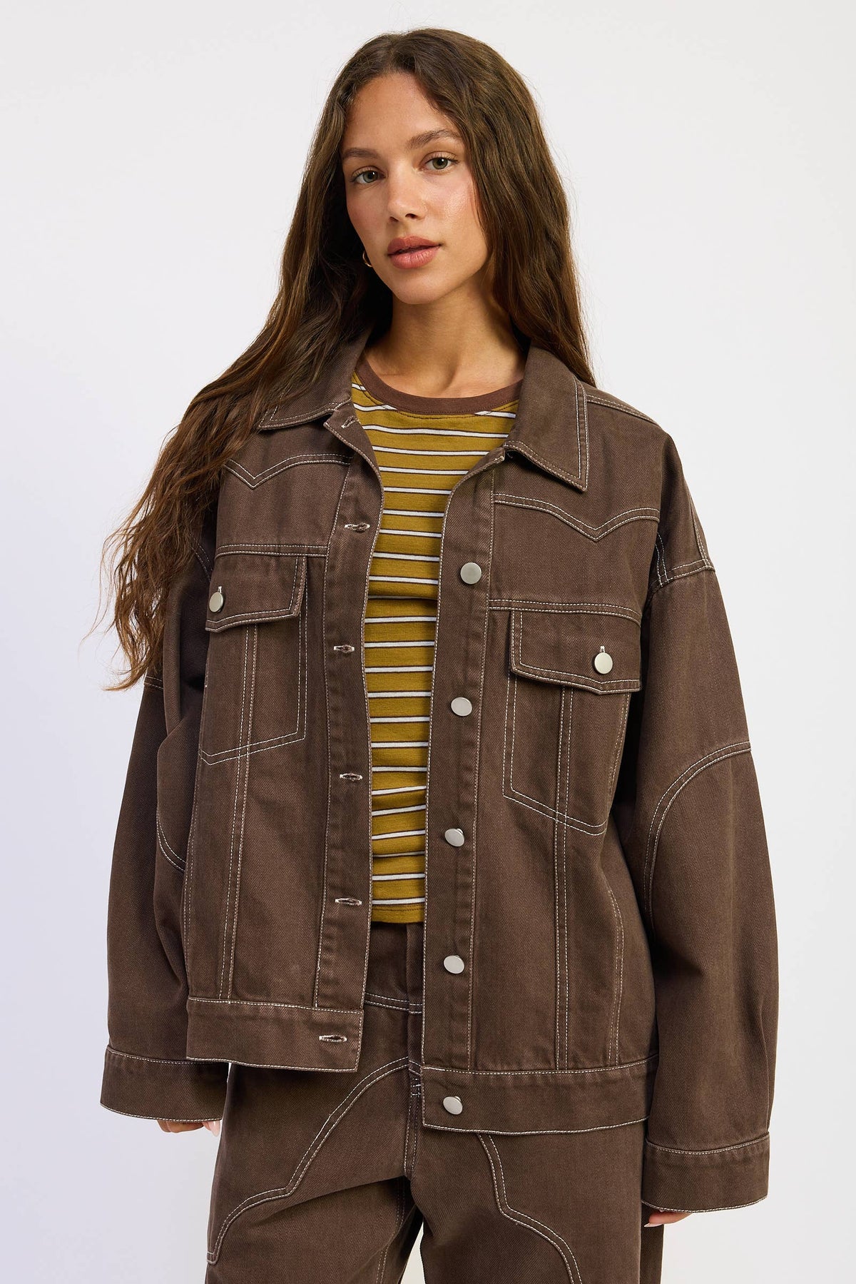 Oversized Western Detail Jacket