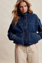 Oversized Utility Denim Jacket