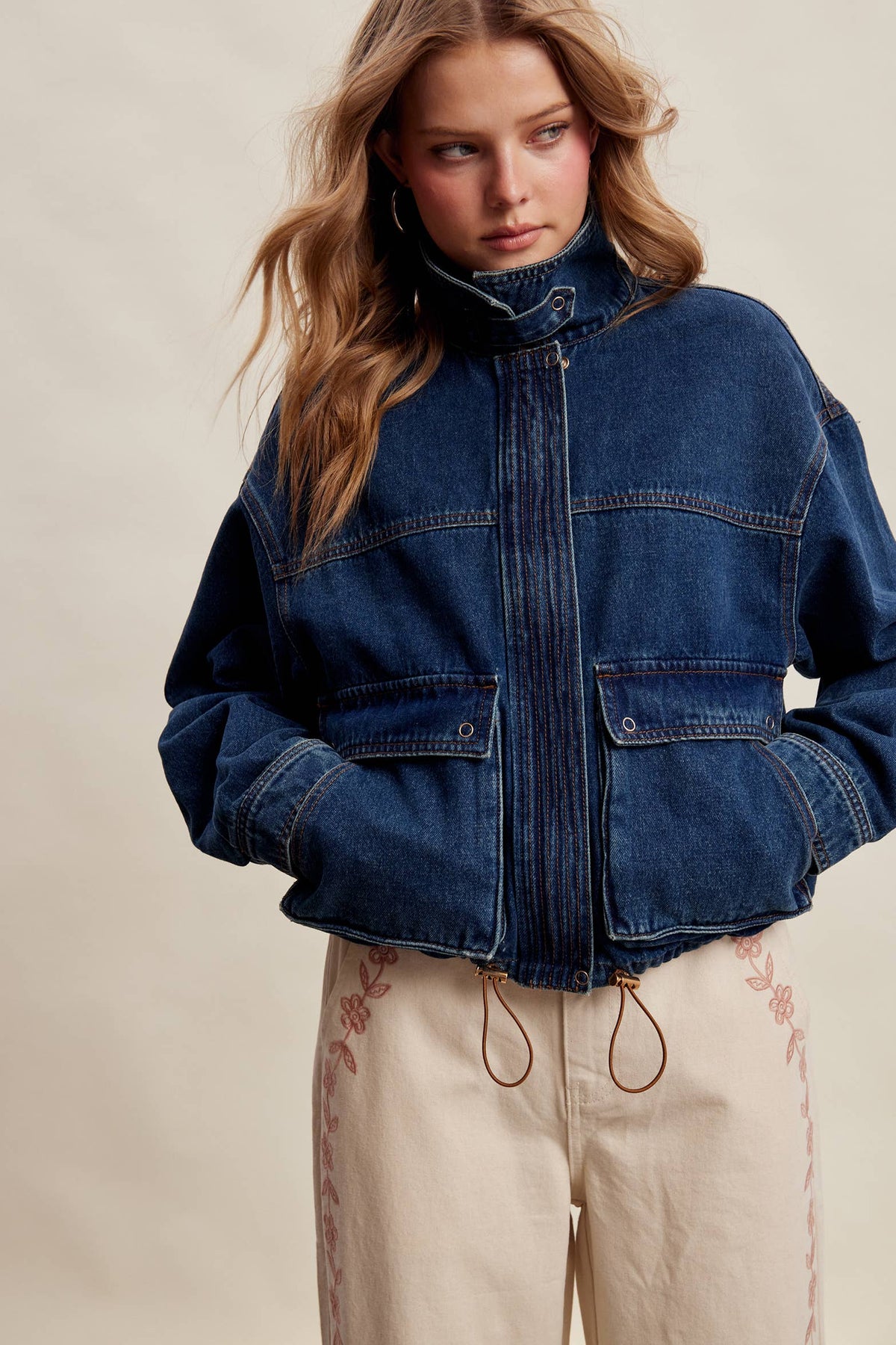 Oversized Utility Denim Jacket