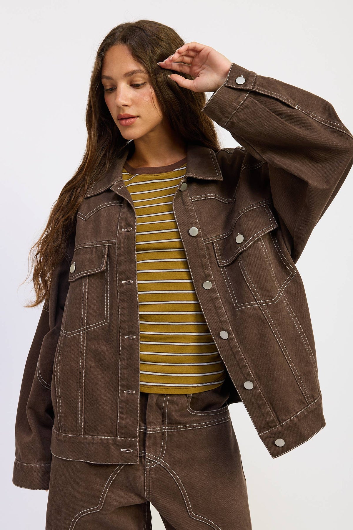 Oversized Western Detail Jacket