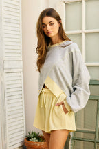 Drawstring Textured Knit Shorts