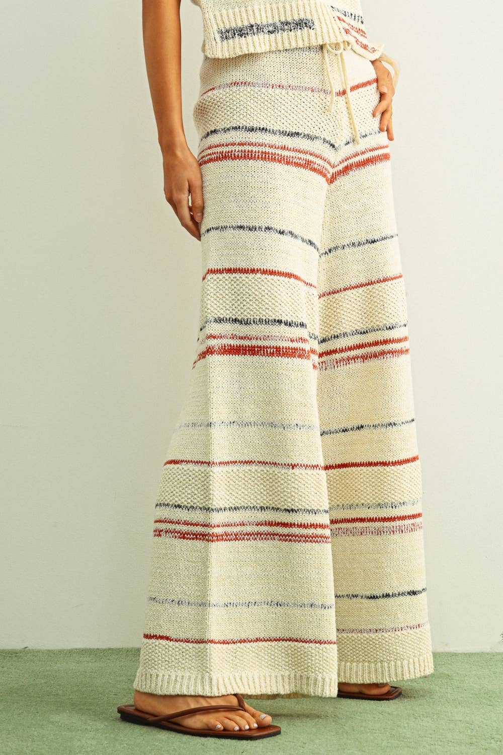Multi Color Stripe Knit Pants