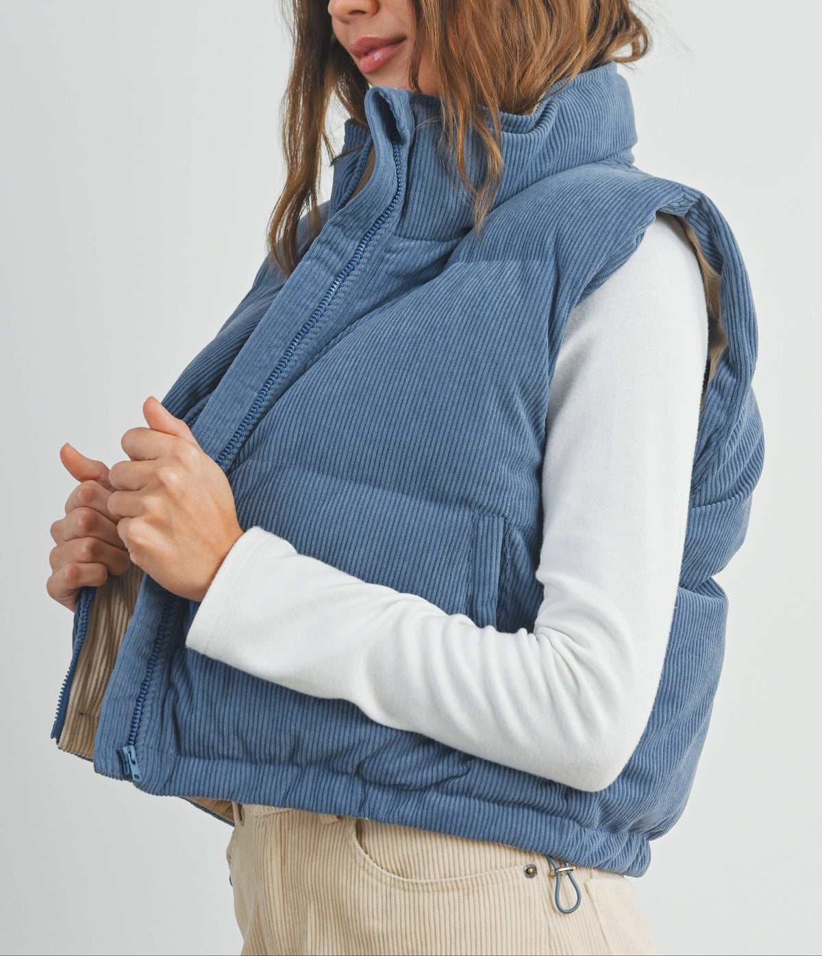 Fall Corduroy Puffer Vest