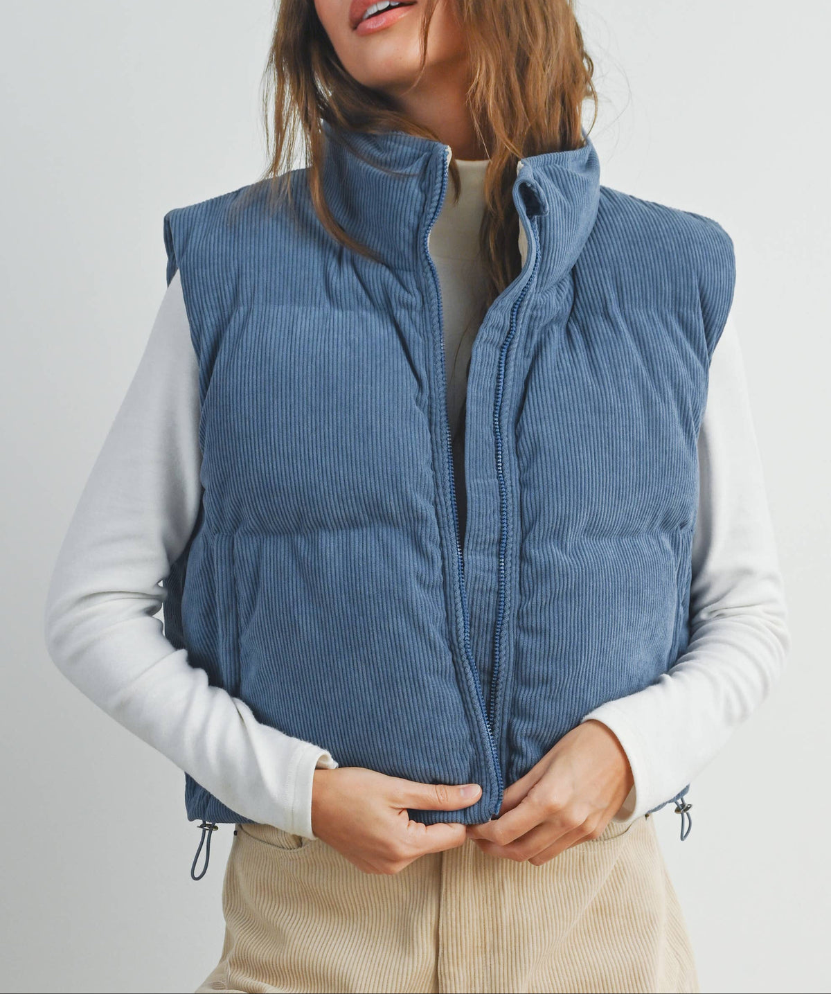 Fall Corduroy Puffer Vest