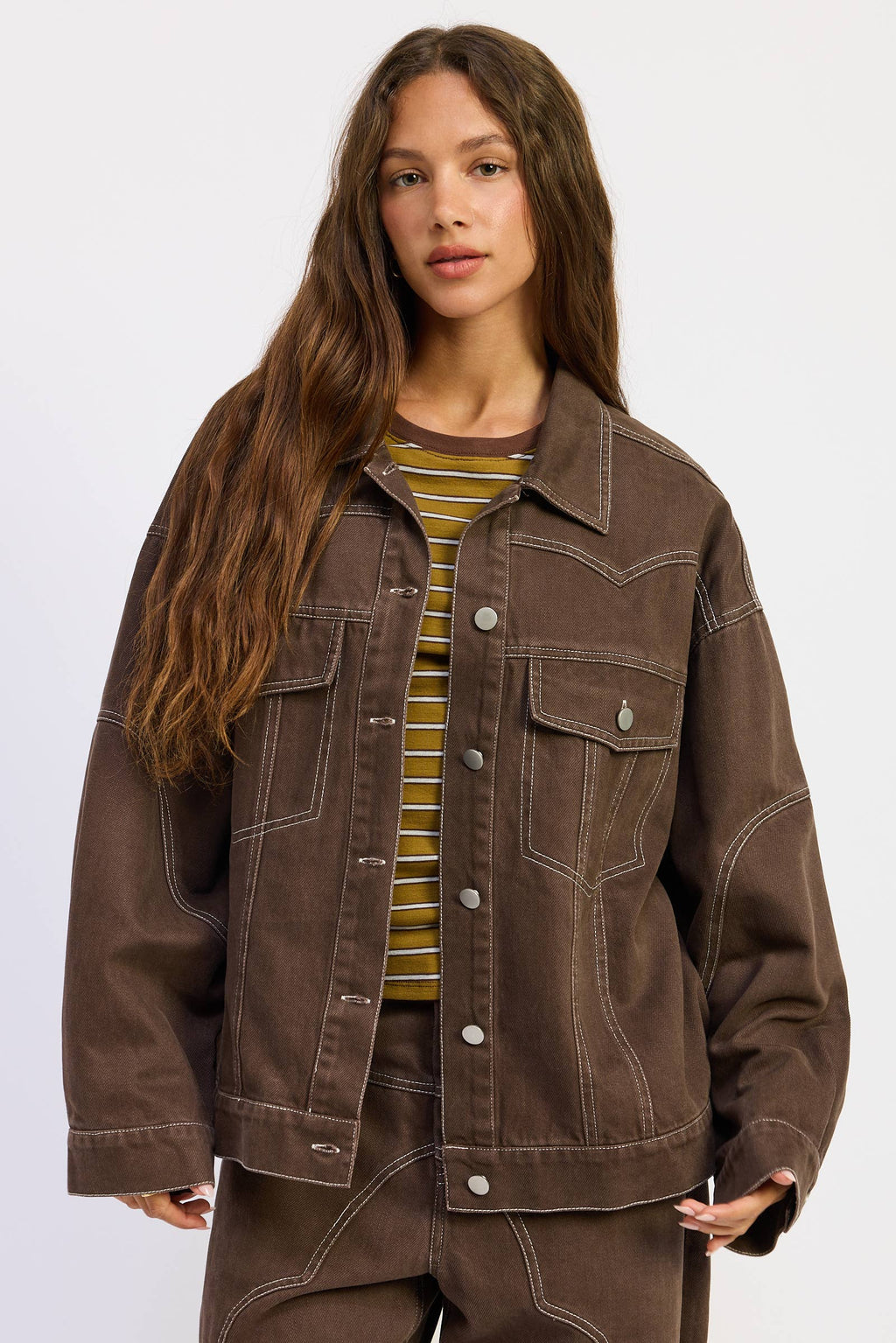 Oversized Western Detail Jacket