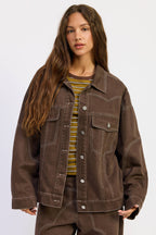 Oversized Western Detail Jacket