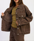 Oversized Western Detail Jacket