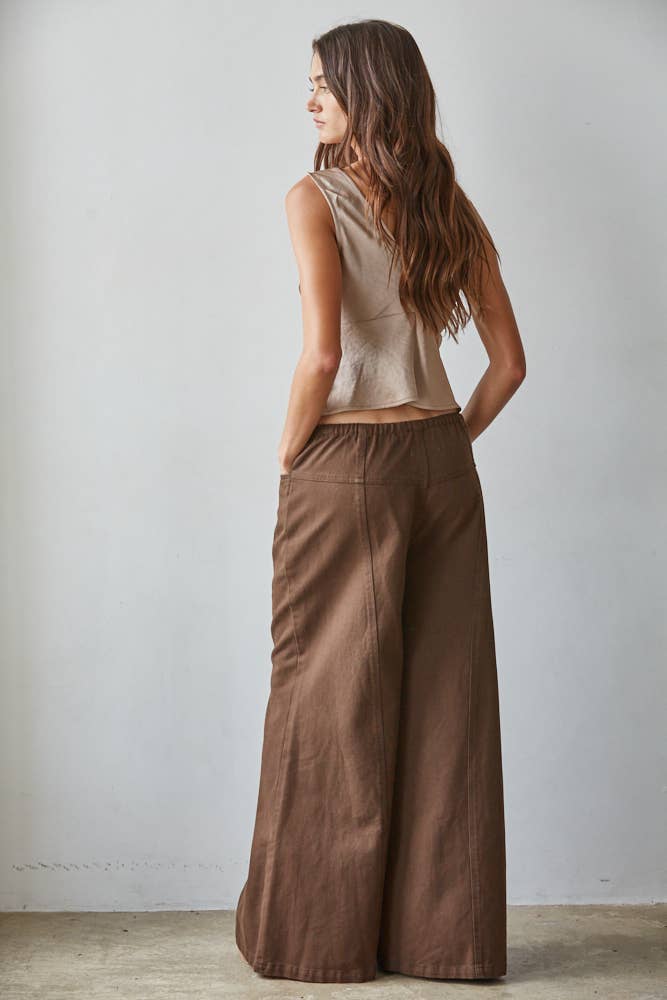 Woven Polyester Satin V-Neck Sleeveless Blouse Top