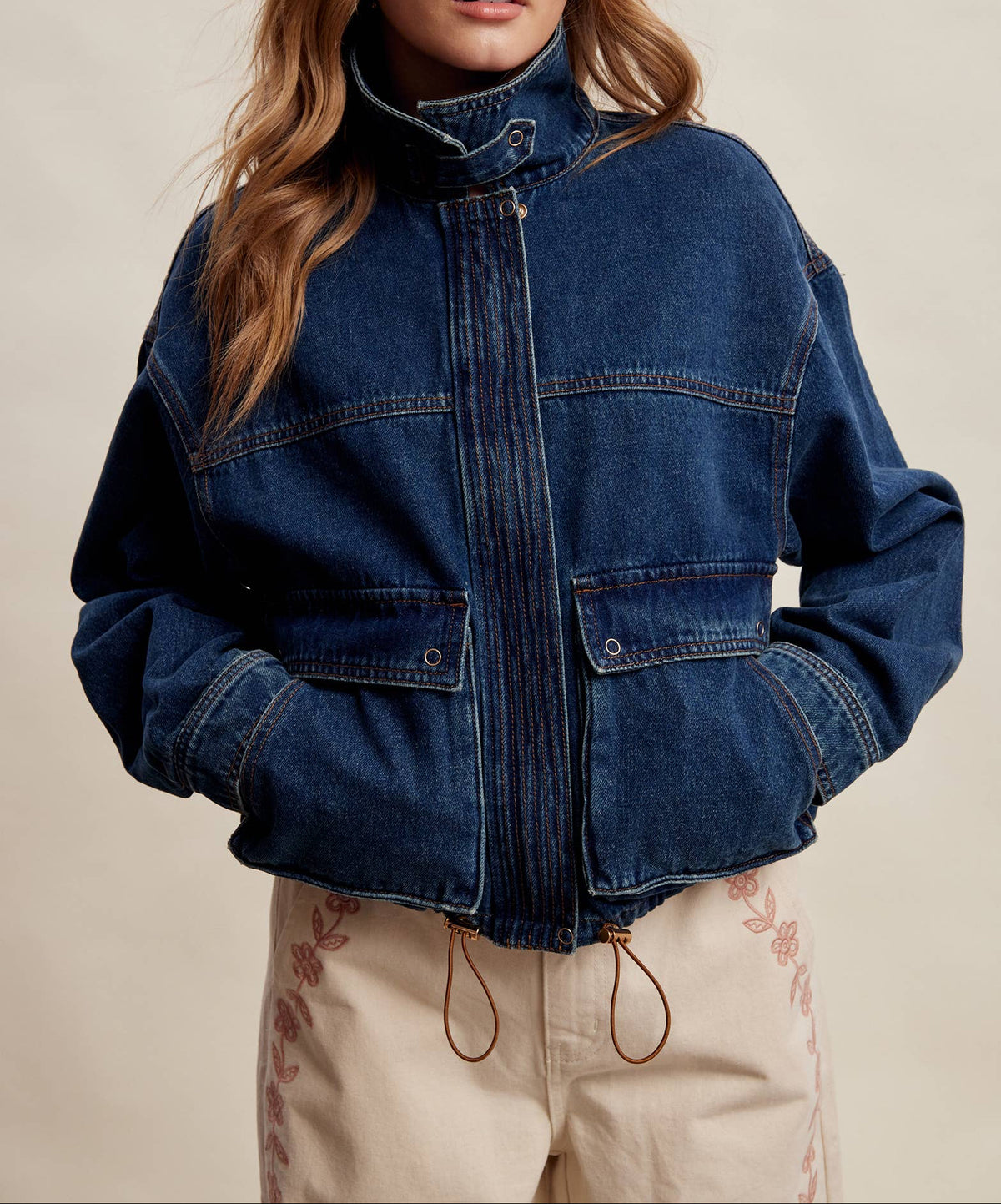 Oversized Utility Denim Jacket