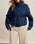 Oversized Utility Denim Jacket