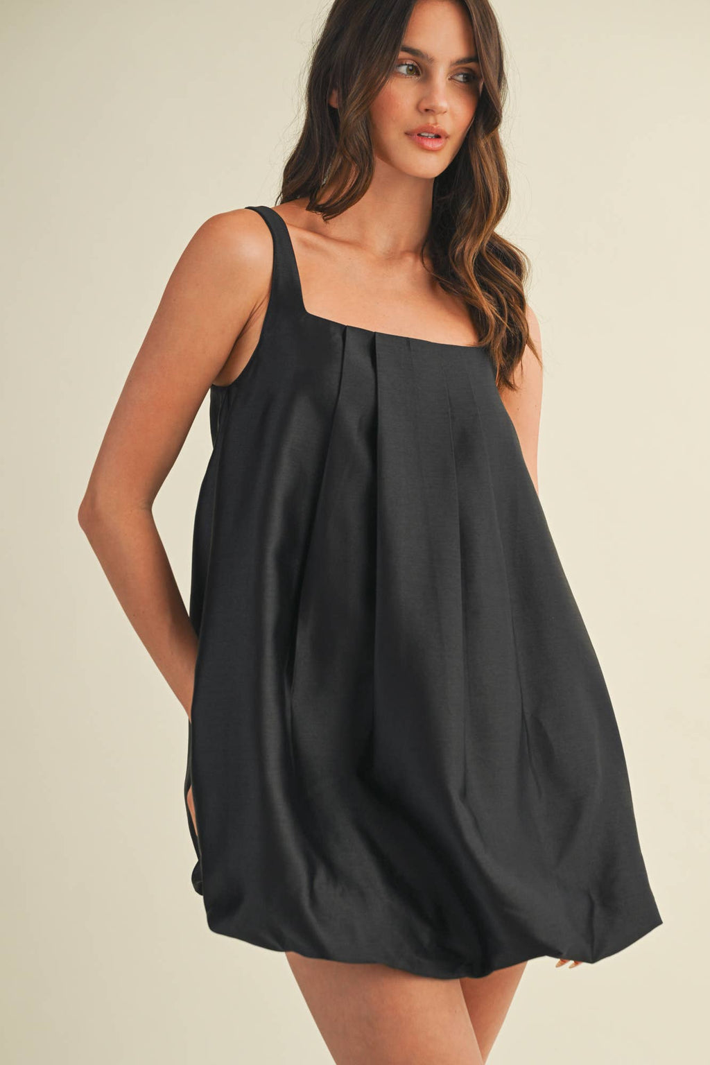 Sleeveless Bubble Hem Dress